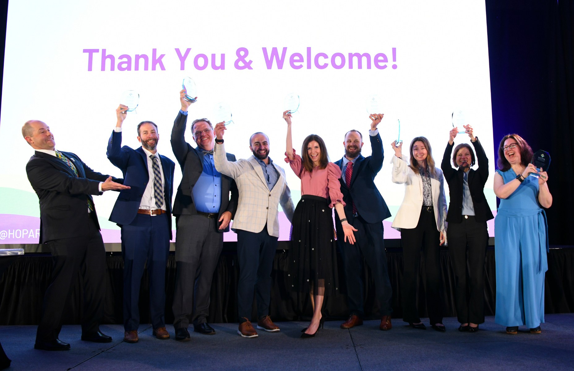 Award winners at HOPA 2026 celebrating
