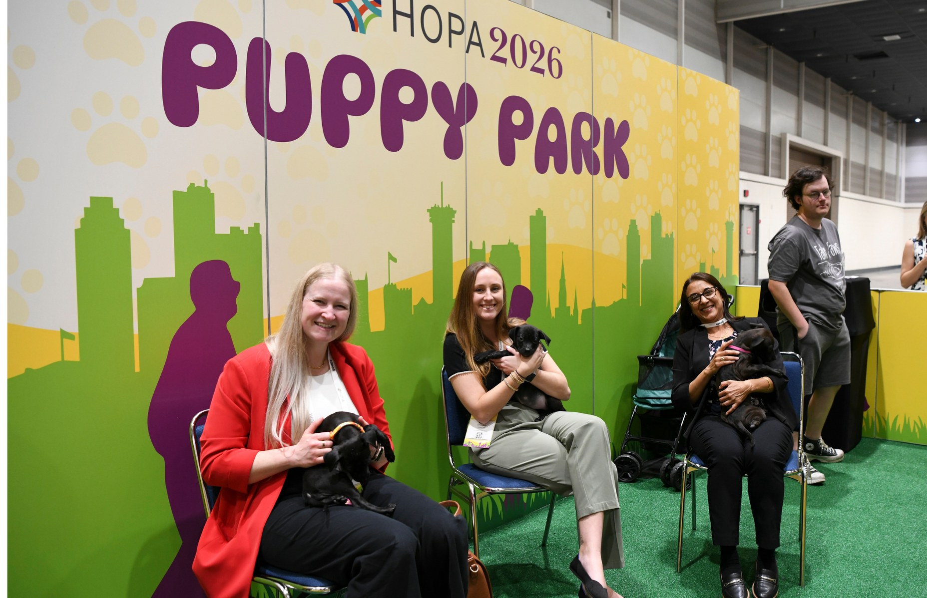 HOPA members at Puppy Park at HOPA 2026