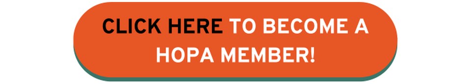 An orange button saying click here and become a HOPA member today
