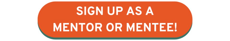Orange button that says click here to sign up as a mentor