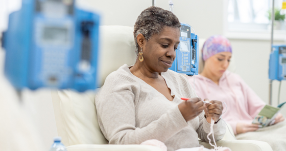 Woman in chemo trial