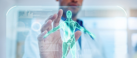 Pharmacist and technology image