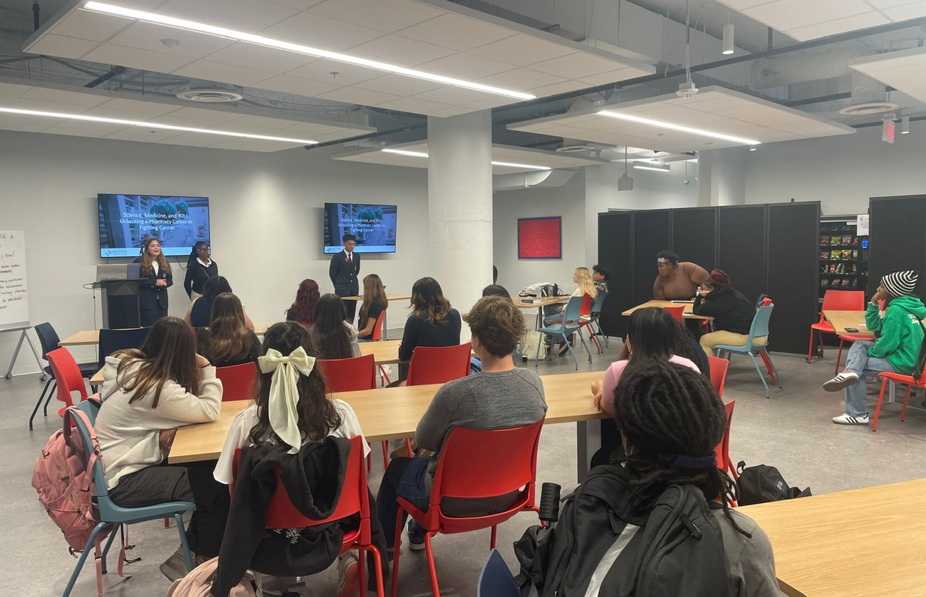 Students in a HOSA Student Engagement Program class