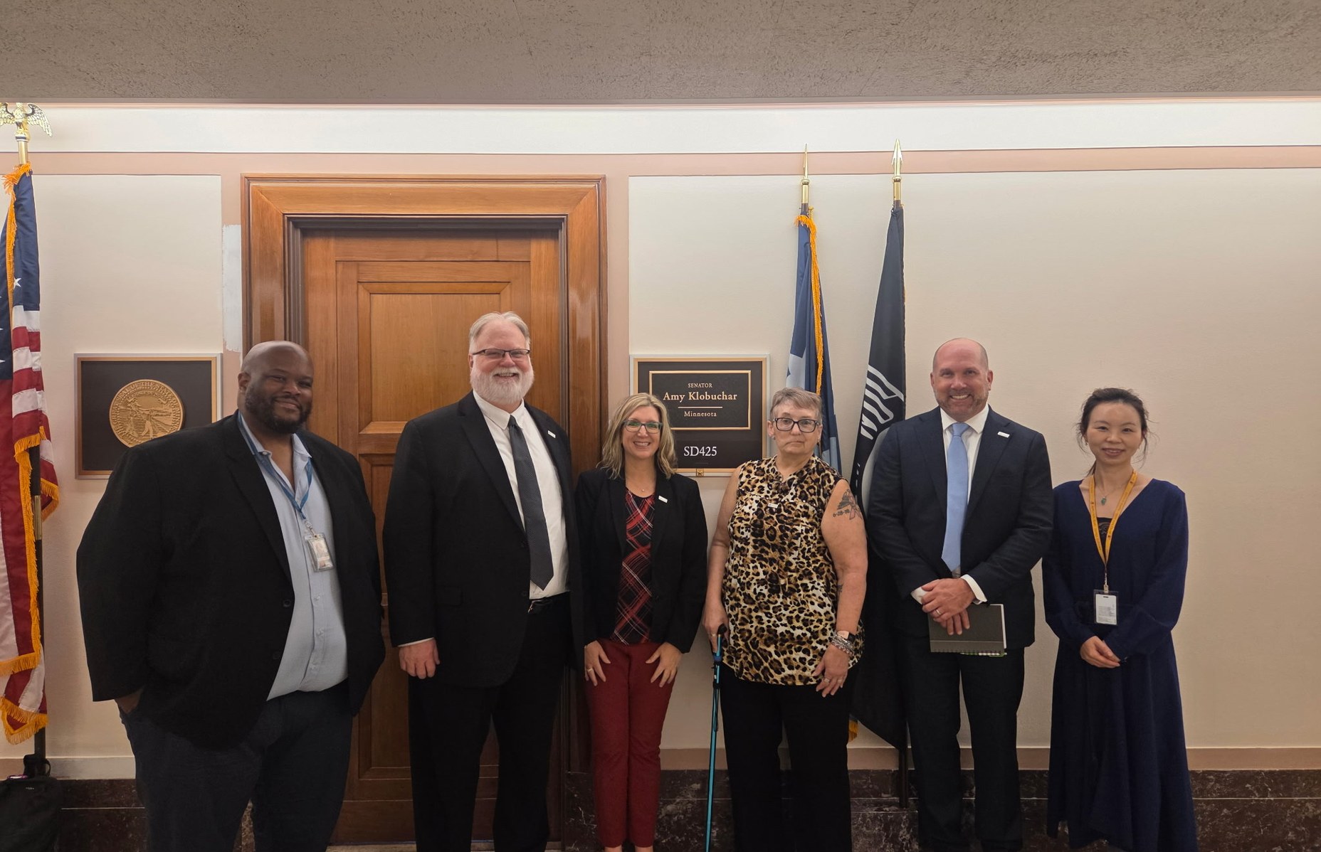 Hill Day participants outside Sen. Klobuchar's office