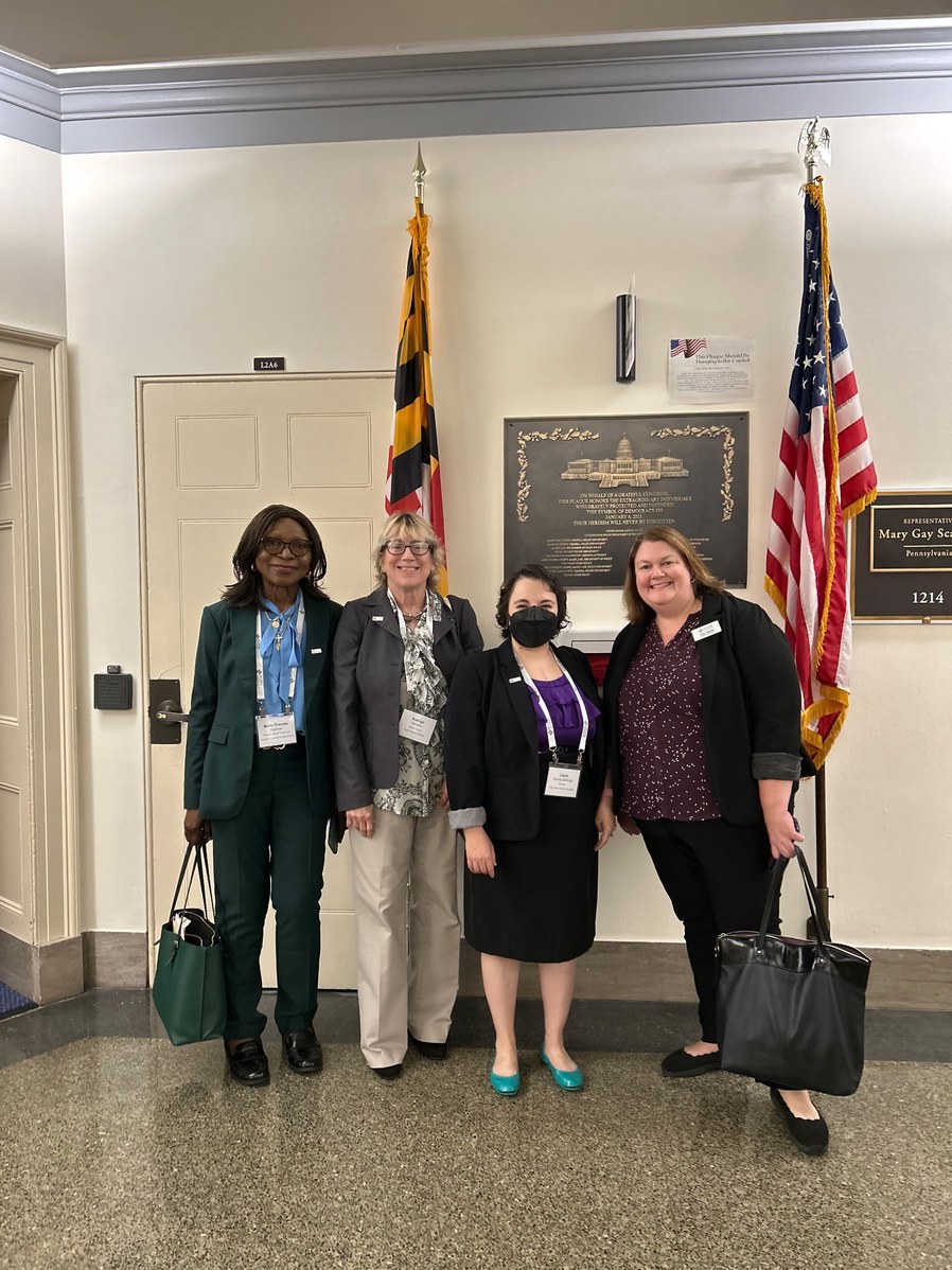 Several HOPA Hill Day attendees entering a meeting with Rep. Mary Gay Scanlon