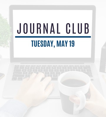 Journal Club image with the May session date on it