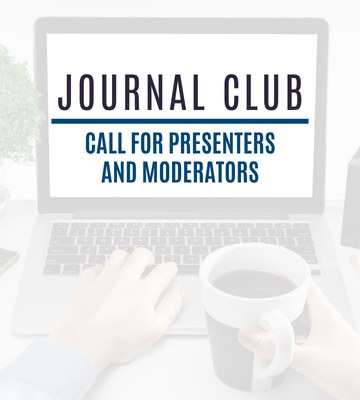 Journal Club image with the May session date on it