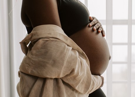 A pregnant belly
