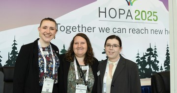 HOPA staff members working the registration at Annual Conference