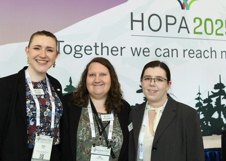HOPA staff members working the registration at Annual Conference