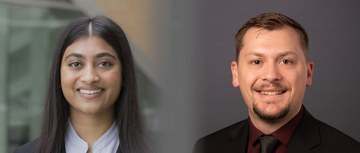 Meera Patel and Kyle Allbee