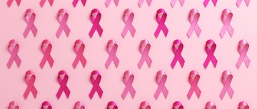 A collection of breast cancer ribbons