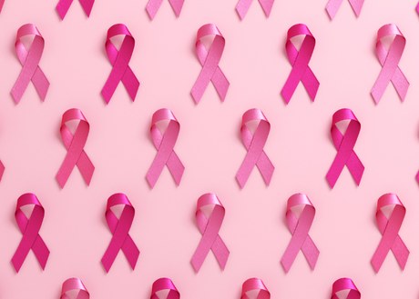 A collection of breast cancer ribbons