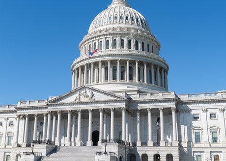 An image of the Capitol building on a cloudless day