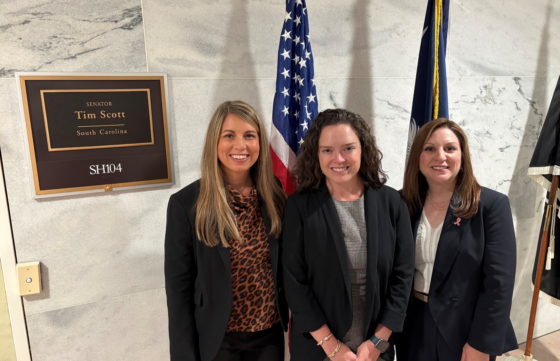 HOPA advocates outside of Sen. Tim Scott's office at HOPA Hill Day 2026