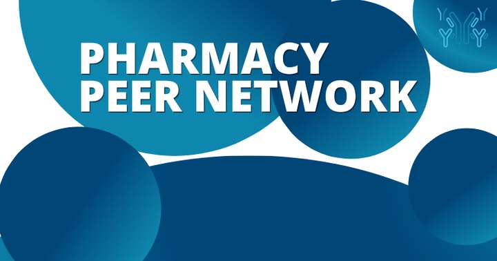 Pharmacy Peer Network with blue circles