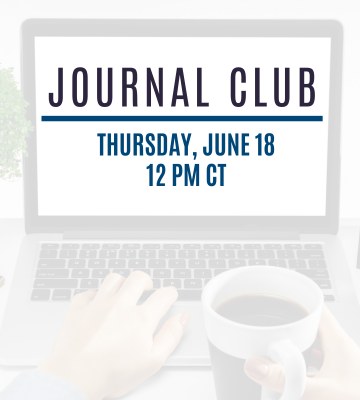 Journal Club image with the May session date on it