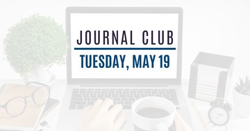 Journal Club image with the May session date on it