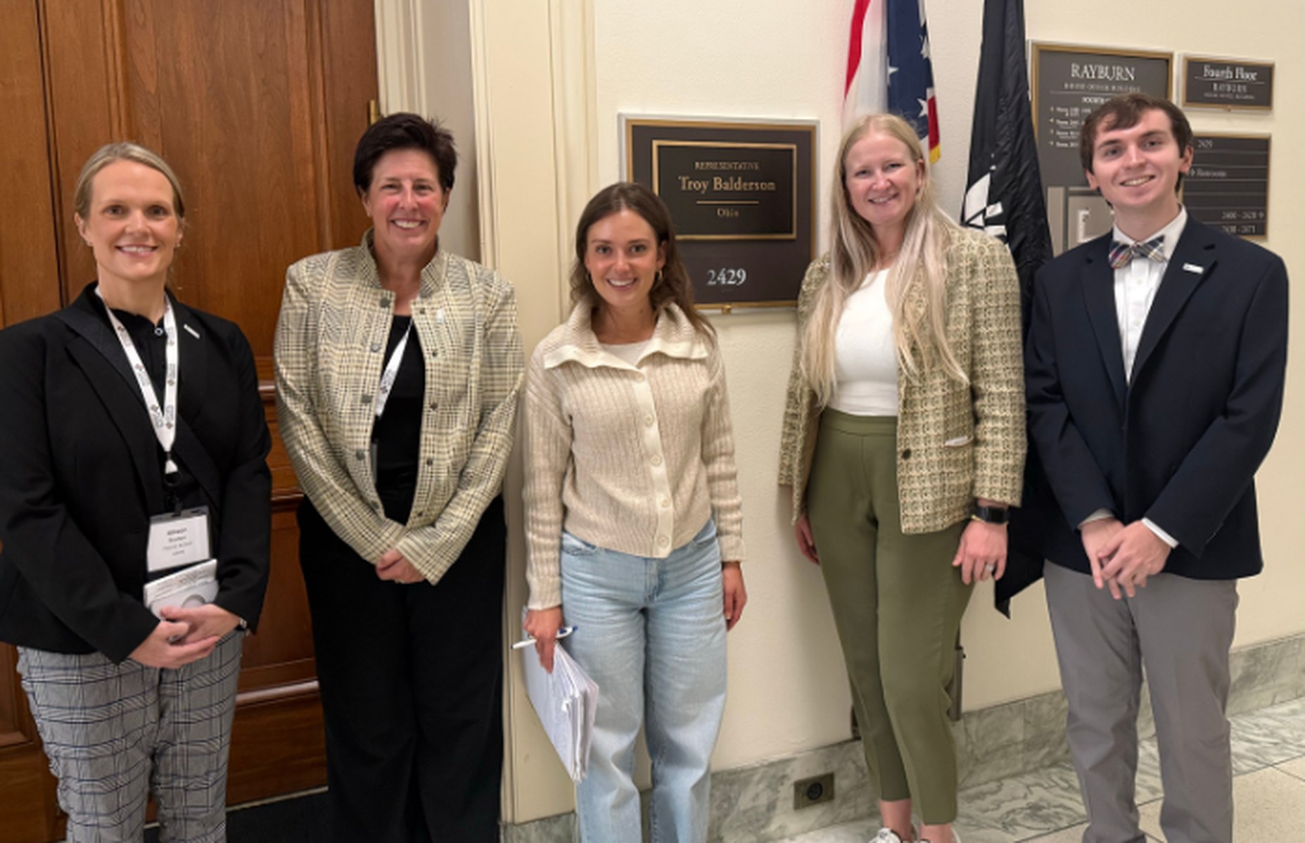 Hill Day advocates meeting with a representative