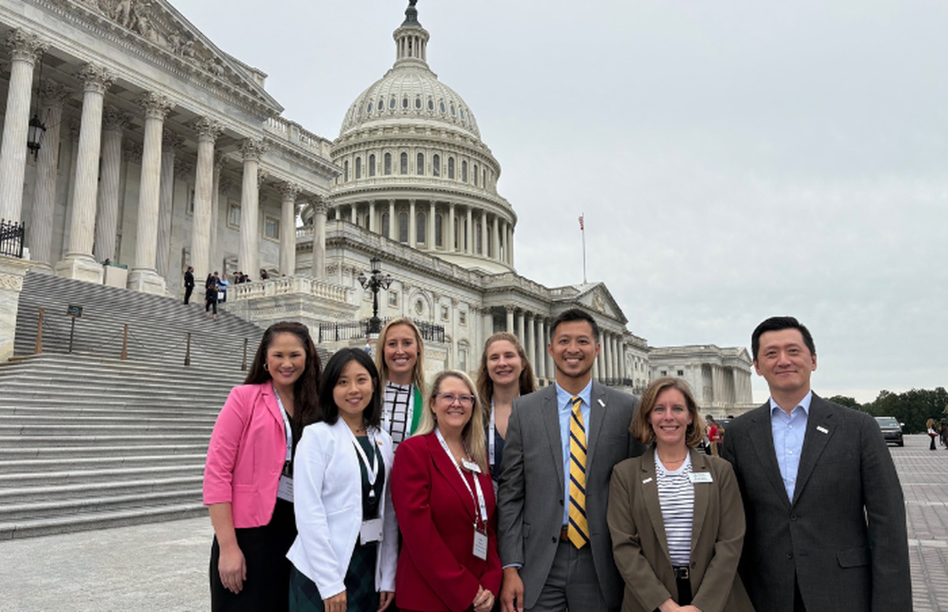 Hill Day participants outside the Capitol