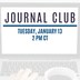 Journal Club image with the January session date on it