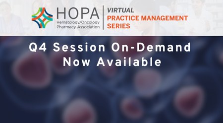 An image of cells and a blue and white background telling people the Q4 session is now available on-demand